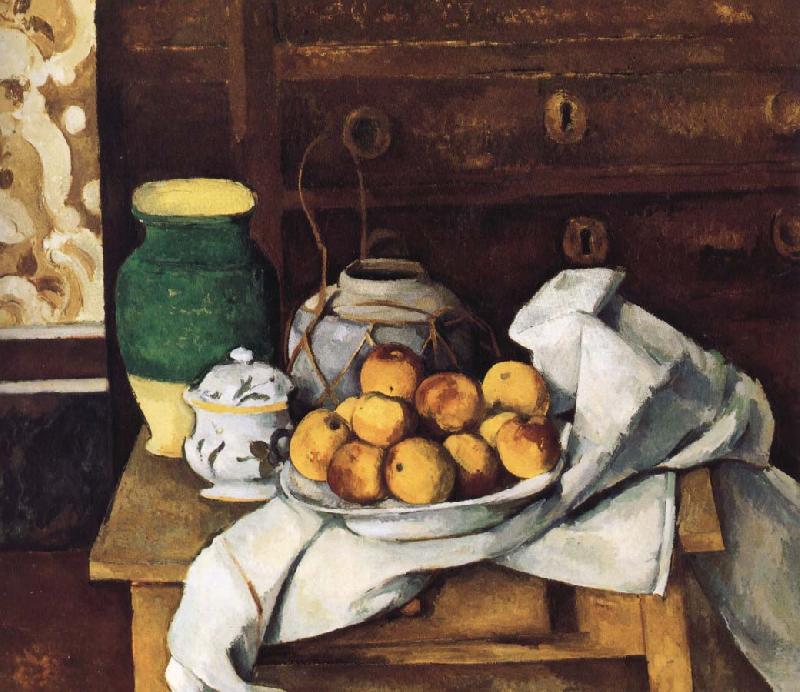 Paul Cezanne of still life with fruit Germany oil painting art